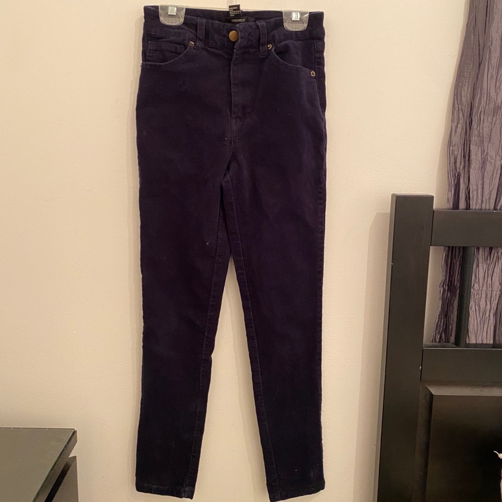 Corduroy Straight-Leg Pants